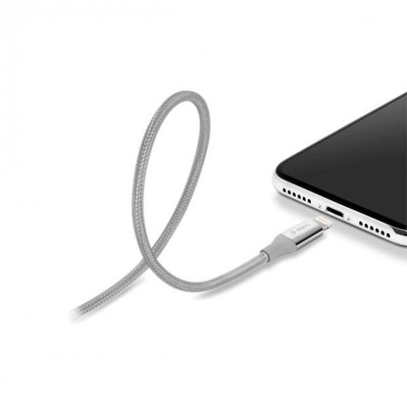 Ttec 2DK16UG Alumicable Iphone Lightning Uyumlu Şarj ve Data Kablosu Uzay Gri - Resim 4