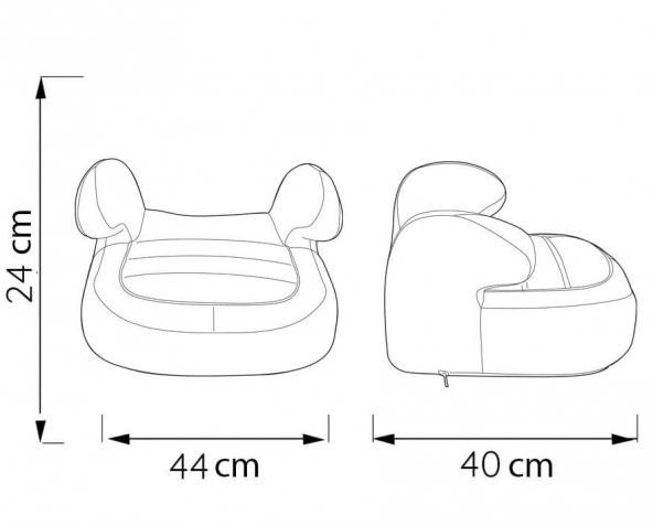 ComfyMax Premium 15-36kg Yükseltici Oto koltuğu Grey Jean ürün görseli 1