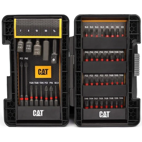 CAT DA01902 45 Parça Manganez Fosfat Alaşımlı Vidalama Uç Seti ürün görseli 1