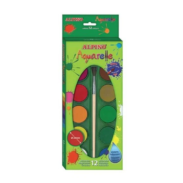 Alpino Aquarelle Sulu Boya 12 Renk ürün görseli 1