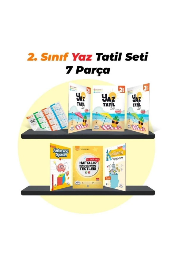 Öğretmenevde Yayınları 2. Sınıf Yaz Tatil Seti 2023 Yeni Baskı 7 Parça ürün görseli 1