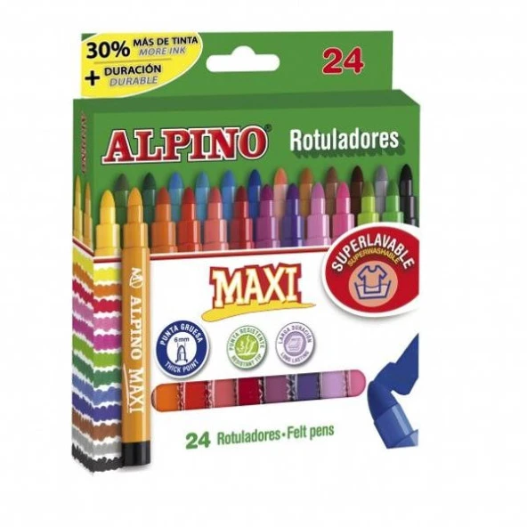 Alpino Maxi Keçeli Boya Kalemi 24 Renk ürün görseli 1