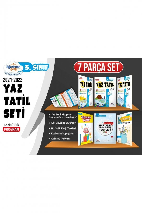 Öğretmen Evde Yayınları 3. Sınıf Yaz Tatil Kitabı (6 Kitap) ürün görseli 1