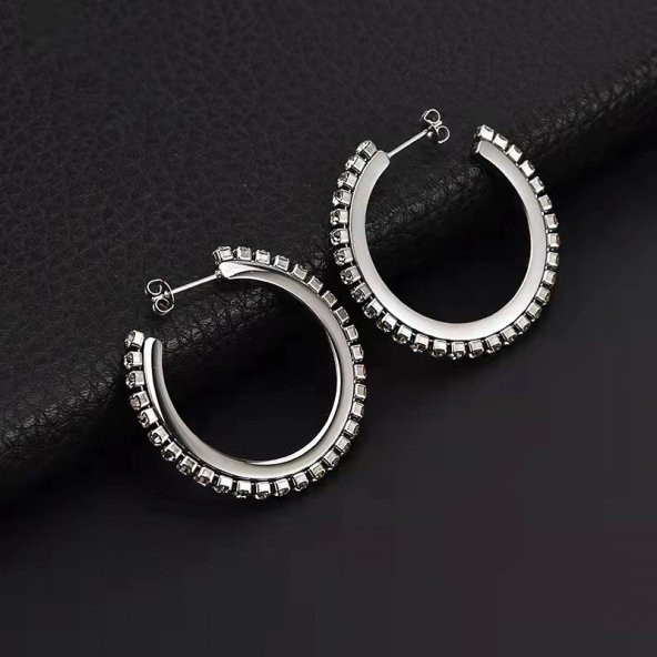 Lee Cooper LC.E.01296.330 Zirkon 26mm Kadın Küpe ürün görseli 1