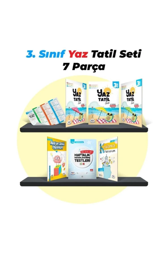 Öğretmenevde Yayınları 3. Sınıf Yaz Tatil Seti 2023 Yeni Baskı 7 Parça ürün görseli 1