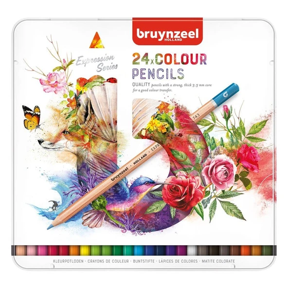 Bruynzeel Expression Colour Kuru Boya Kalemi 24 Renk ürün görseli 1