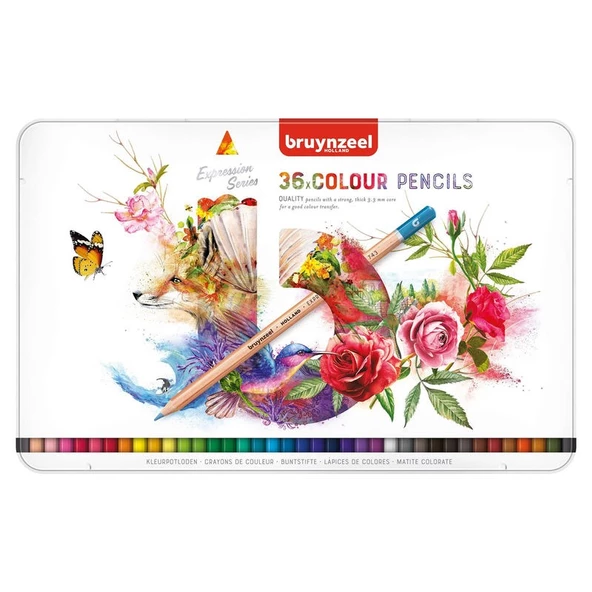 Bruynzeel Expression Colour Kuru Boya Kalemi 36 Renk ürün görseli 1