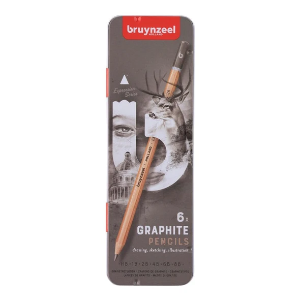 Bruynzeel Expression Graphite 6lı Dereceli Kalem Seti ürün görseli 1