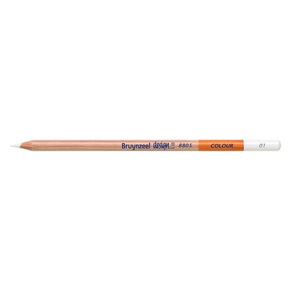 Bruynzeel Design Colour Kuru Boya Kalemi 01 White ürün görseli 1