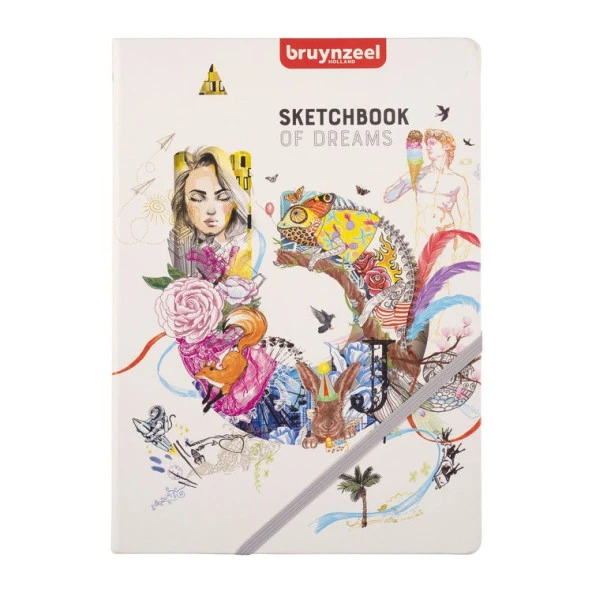 Bruynzeel Sketchbook Sert Kapak Eskiz Defteri 140 gr A4 80 yp ürün görseli 1