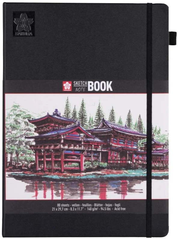 Sakura Sert Kapak Skechbook Ivory Kağıt 140 gr 21x30 cm 80 yp ürün görseli 1