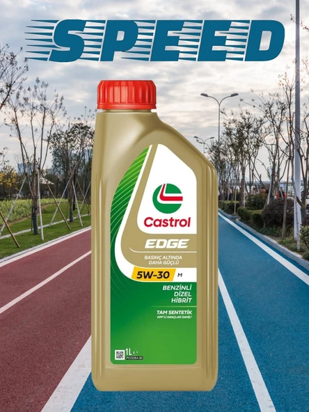 CASTROL EDGE M 5W-30 1 LT TAM SENTETİK MOTOR YAĞI (2025 ÜRT.) ürün görseli 1