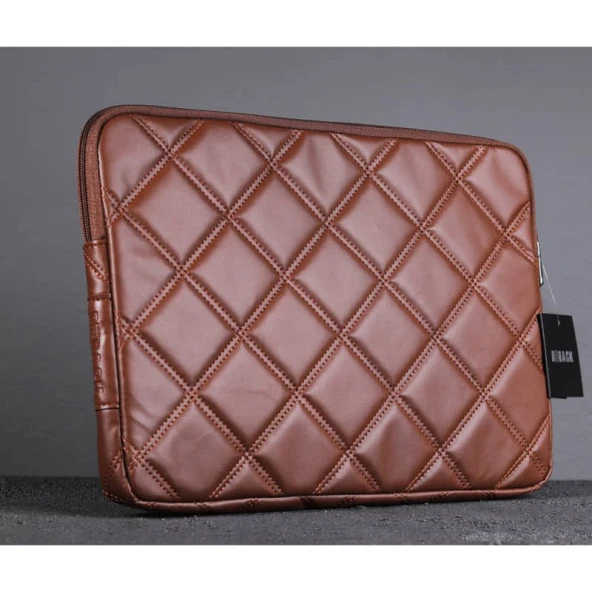 Bback Kapitone Laptop Çantası Taba ürün görseli 1