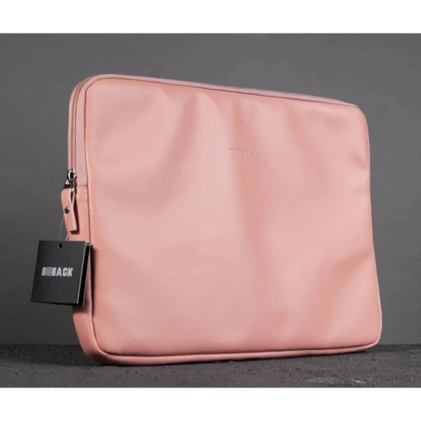 Bback Düz Laptop Çantası Pudra ürün görseli 1