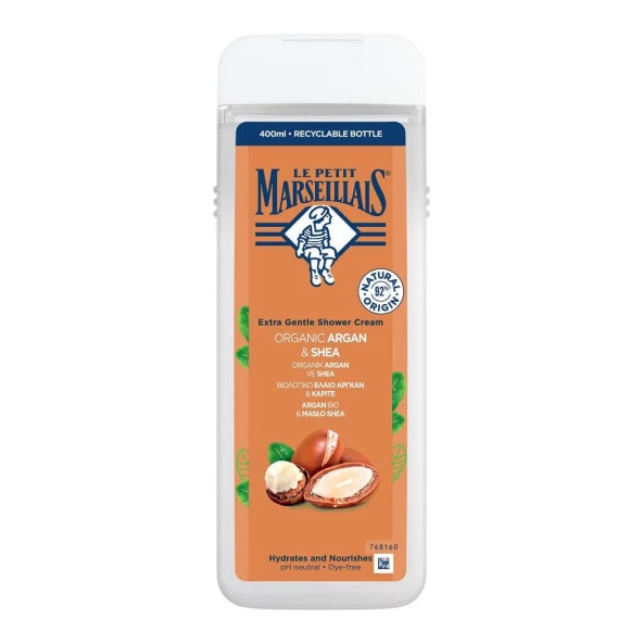Le Petit Marseillais Argan ve Shea Duş Jeli 400 ml ürün görseli 1