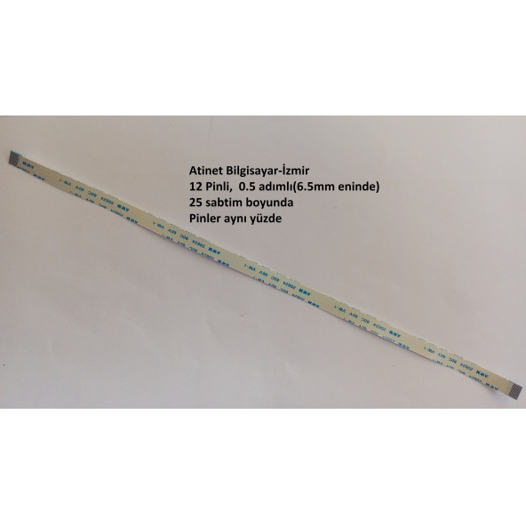 Awm 20624 80C 60V Vw-1 Flex Kablo 12 Pin 25 Cm 12-0.5-25A ürün görseli 1