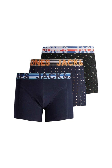 Jack Jones Henrık 3 Lü Paket  Erkek Boxer 12151351 ürün görseli 1