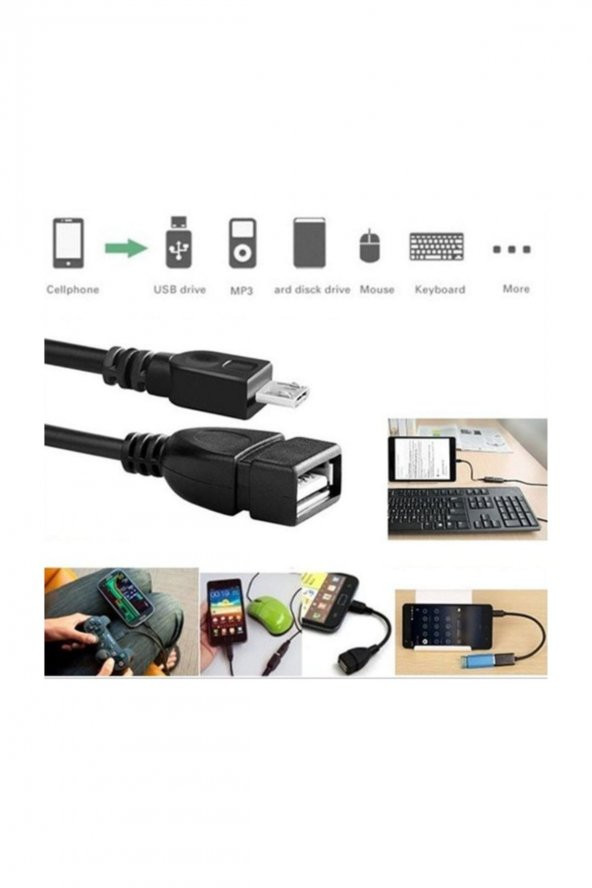 Micro USB - OTG kablo - 15CM ürün görseli 1