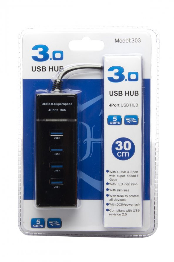 Usb 3.0 Hub 4 Port Çoğaltıcı ürün görseli 1