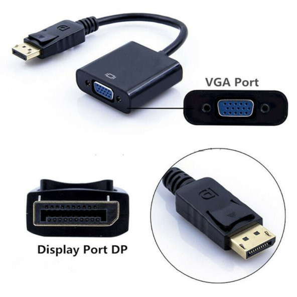 Displayport to VGA Dönüştürücü - Resim 2