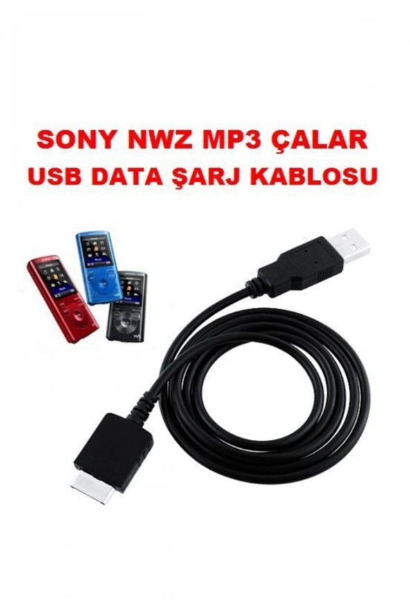 Sony Nwz Mp3 Çalar Player Usb Data Şarj Kablosu - Resim 2