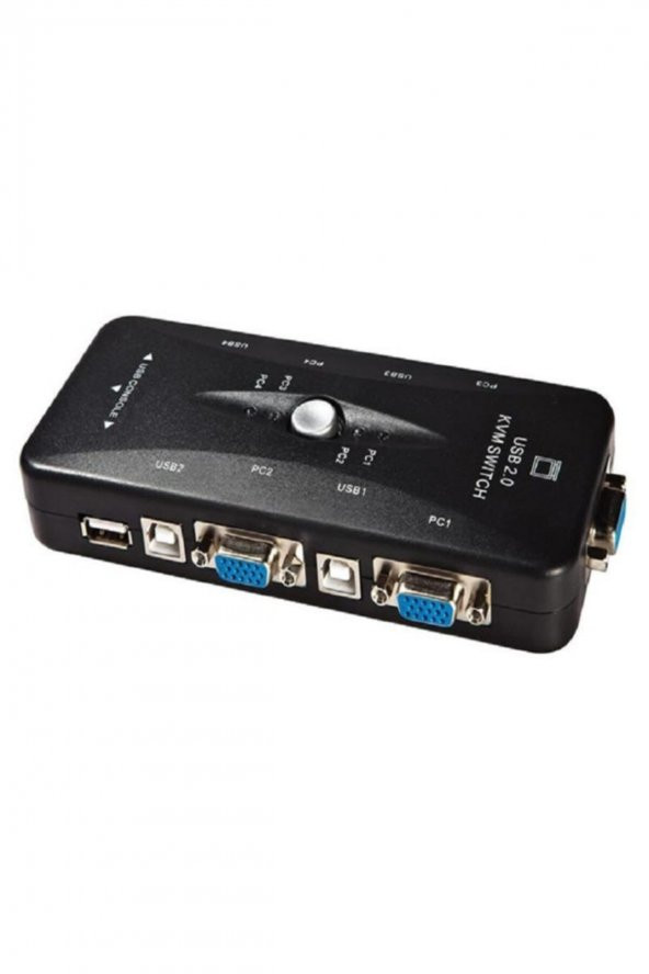 4 Port USB to KVM Switch Çoklayıcı Kasa Çoğaltıcı ürün görseli 1