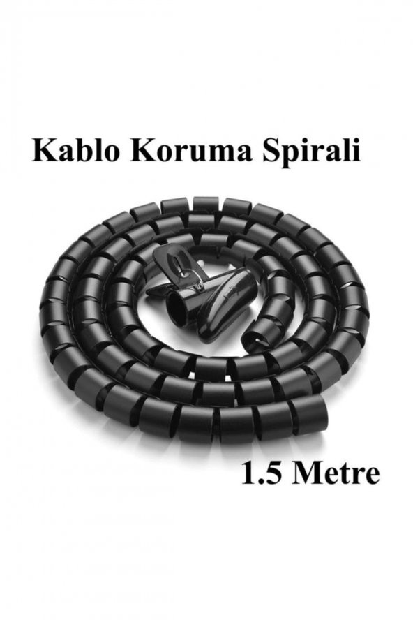 Spiral Kablo Toplayıcı Düzenleyici - 1.5 Metre ürün görseli 1