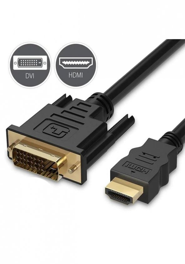 HDMI to DVI 24+1 Altın Uçlu Kablo 1.8 M ürün görseli 1