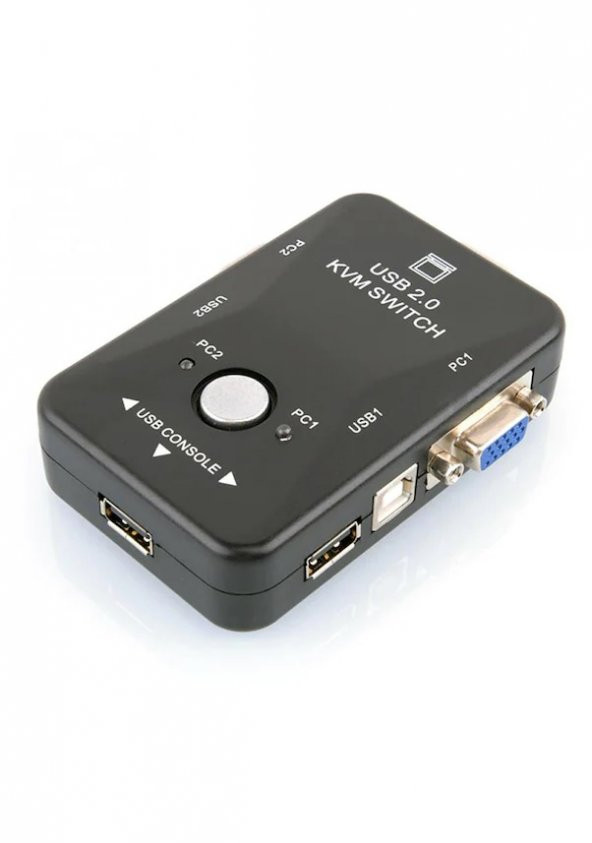 2 Port Usb Kvm Switch 2 Pc Kasa Tek Kontrol - Resim 3