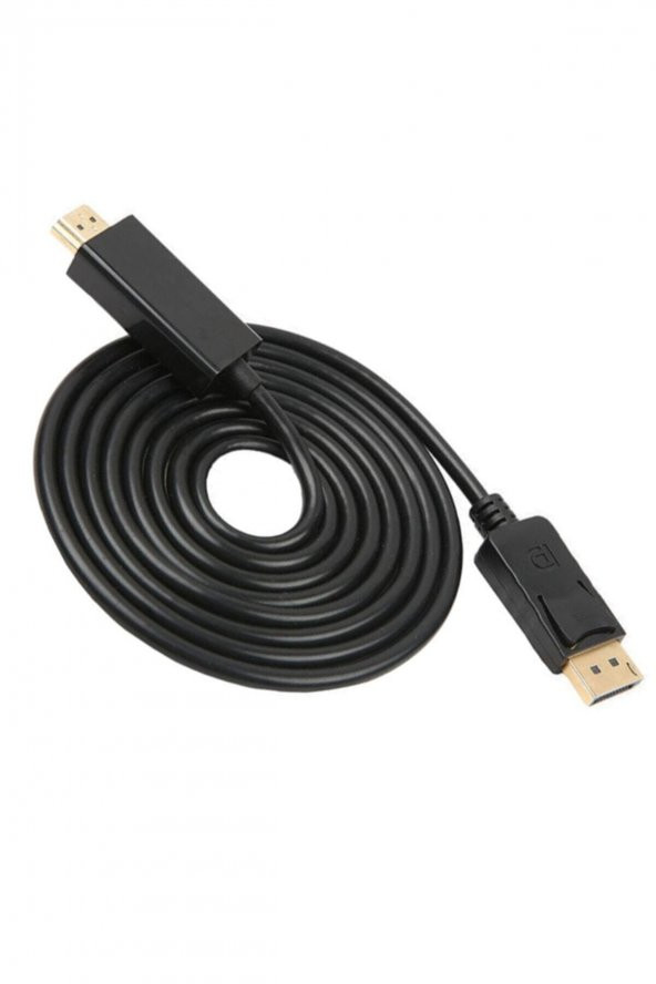Displayport To Hdmi Kablo Dp Dönüştürücü - 1.8m - Altın Uçlu ürün görseli 1