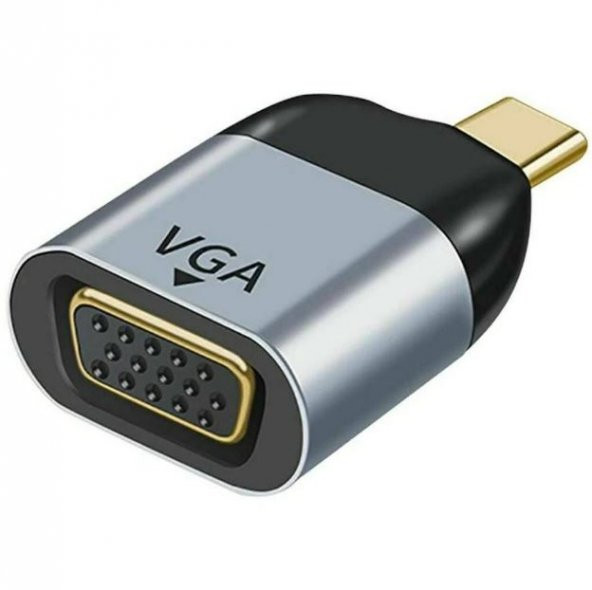Type C To Vga Çevirici Dönüştürücü Adaptör Chipli Yüksek Çözünürlük ürün görseli 1