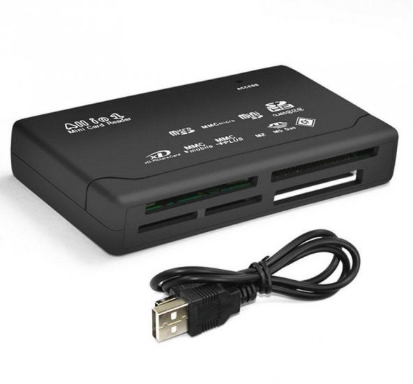 Çoklu Kart Okuyucu All in One 43 in 1 Cf Micro Sd Sd Mini Sd Sd Hc Card Reader ürün görseli 1