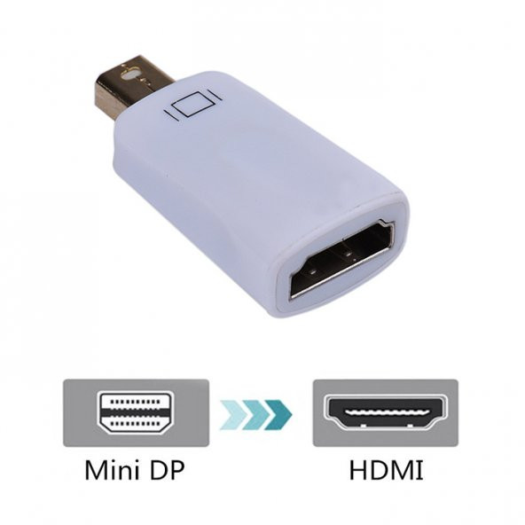 Kuvars Macbook Thunderbolt Mini Displayport to Hdmi Çevirici Adaptör - Resim 3