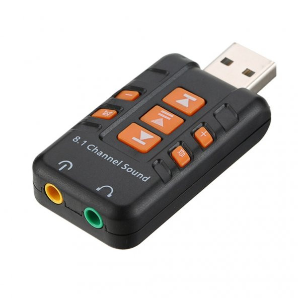 Kuvars Usb Ses Kartı 8.1 3D Virtual Sound Card ürün görseli 1