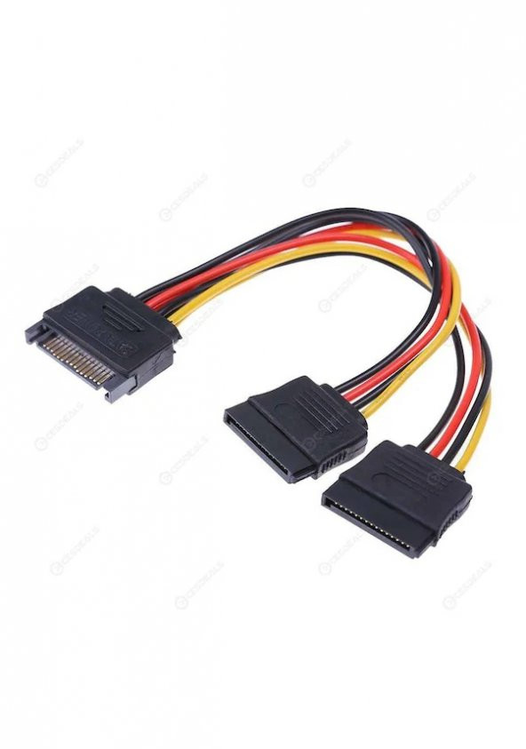 Sata To 2 X Sata Power Çoklayici Y Kablo ürün görseli 1