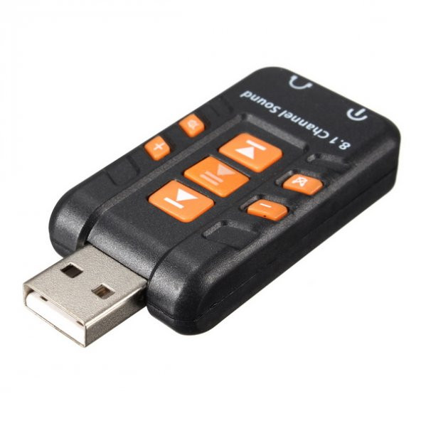 Kuvars Usb Ses Kartı 8.1 3D Virtual Sound Card - Resim 2