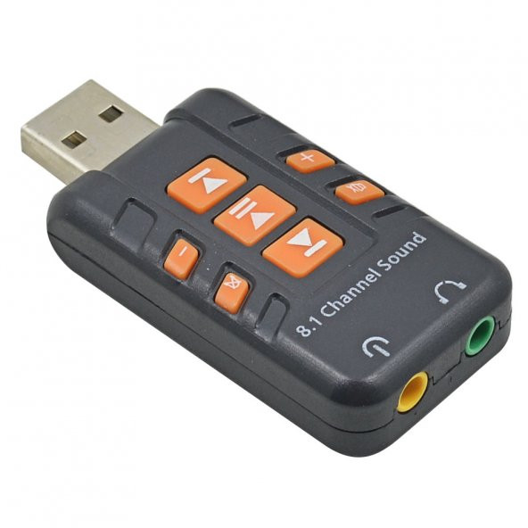 Kuvars Usb Ses Kartı 8.1 3D Virtual Sound Card - Resim 3