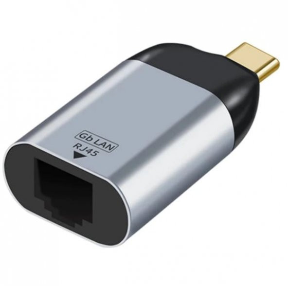 Type C To Ethernet Çevirici Dönüştürücü Ağ Adaptörü USB 3.1 To RJ45 1000Mbps Gigabit ürün görseli 1