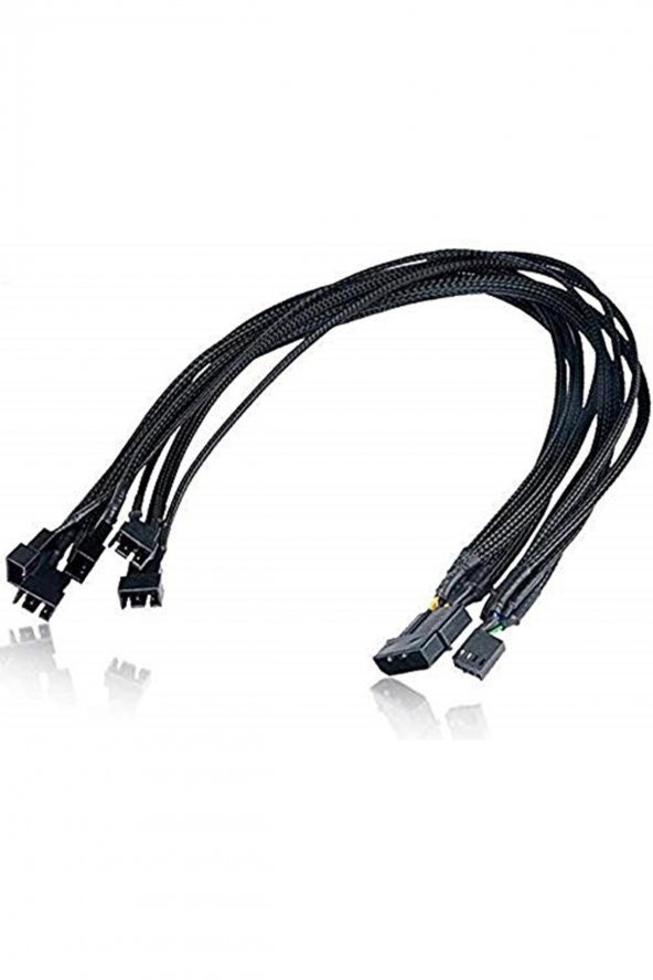 4354 Flexa P5 5 Port Çıkışlı Pwm Fan Çoklayıcı Çoğaltıcı 4 2 Pin Splitter Kablosu ürün görseli 1