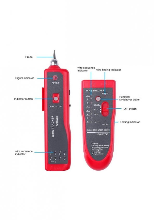 Kablo Bulucu Network Elektrik Kablosu Bulucu Test Bili Bili Test Cihazı ürün görseli 1
