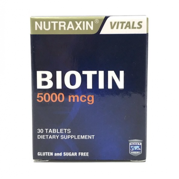 Nutraxin Biotin 5000 mg 30 Tablet ürün görseli 1