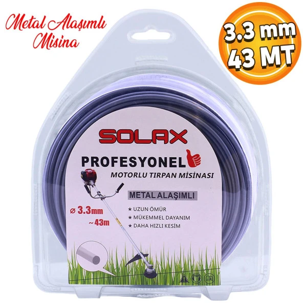 Solax 1LB Misina Motorlu Tırpan Misinası Metal Alaşımlı Misina İpi Teli 3.3 mm 43 Metre ürün görseli 1