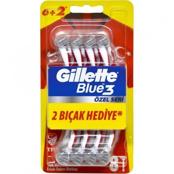 Gillette Blue3 Kartela 6+2 ürün görseli 1