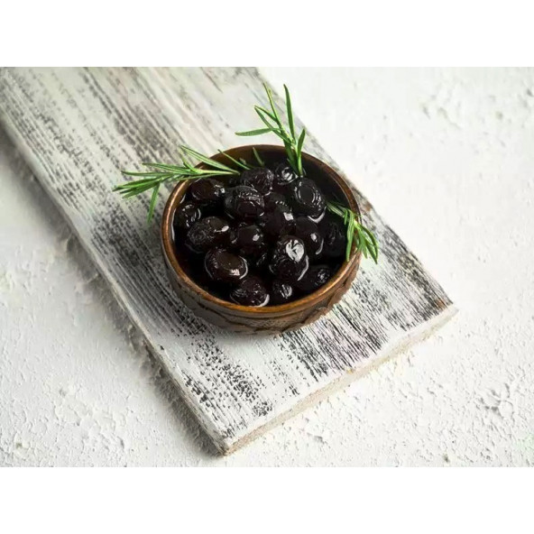 Mazınköy Gemlik Yağlı Siyah Salamura Zeytin 1Kg ürün görseli 1