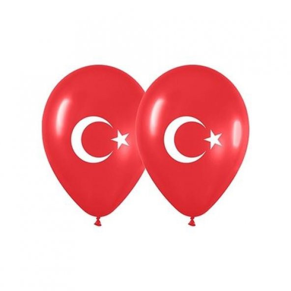 ATOM BALON AYYILDIZ BAYRAKLI 12 100 LU ürün görseli 1