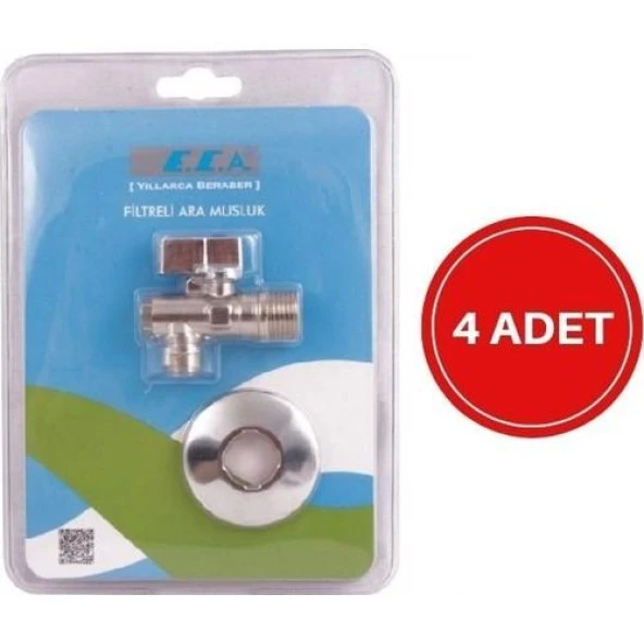 ECA 4 Adet Eca Filtreli Ara(taharet) Musluk 602111048 ürün görseli 1