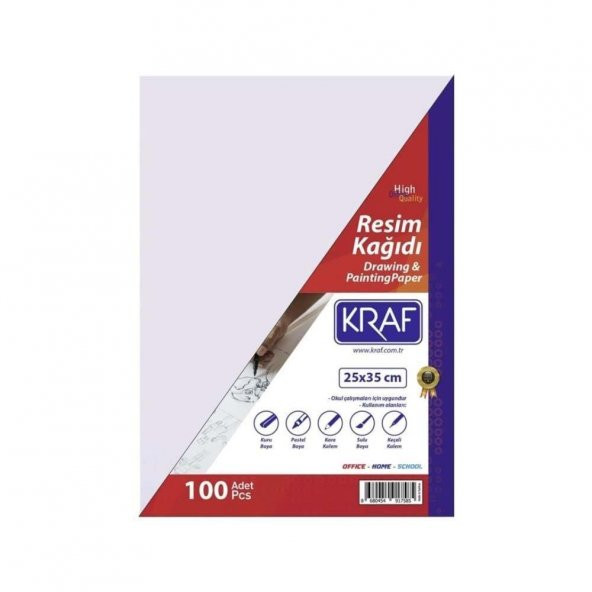KRAF RESIM KAGIDI 25X35 100LU ürün görseli 1