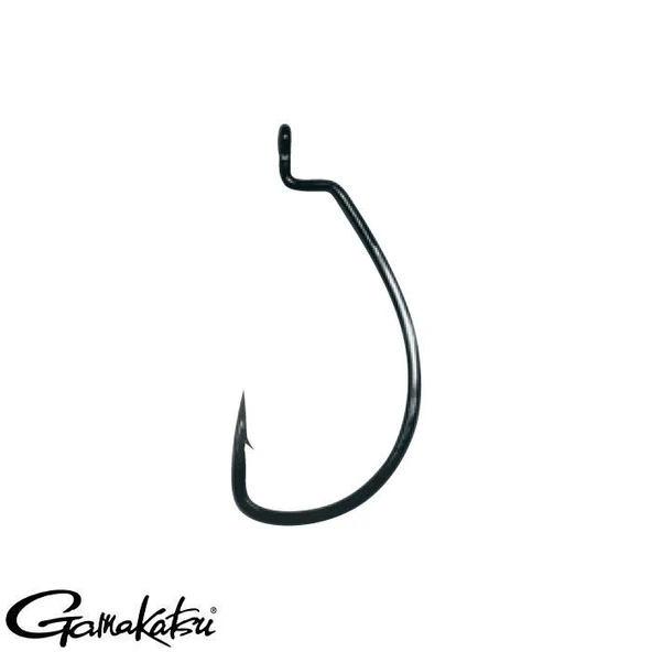 Gamakatsu Worm Ewg Sl Offset Olta İğnesi No:2/0 Siyah 5ad - Resim 2