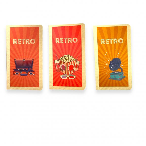 Lilamor Retro Not Defteri 9x16 48 Syf ürün görseli 1