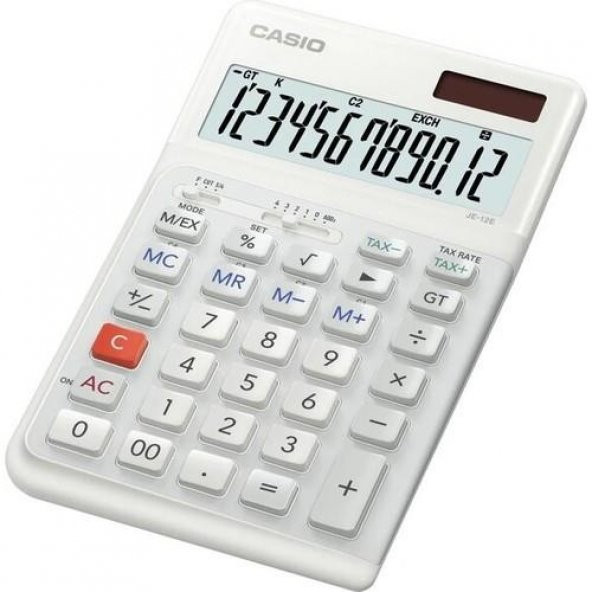 CASIO HESAP MAKINESI M.USTU ERGONOMIK JE-12E-WE - Resim 2